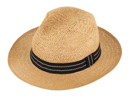Unisex letní crushable Fedora klobouk od Fiebig - Béžový