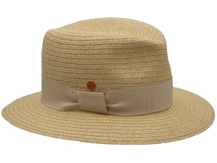 Béžový dámský klobouk Fedora -  Mayser Nane