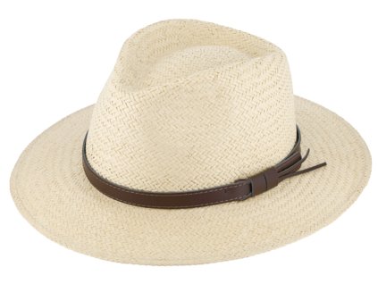 Letní fedora klobouk od Fiebig - Traveller Toyo Natur