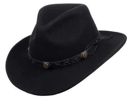 Australský černý klobouk vlněný - MACKAY