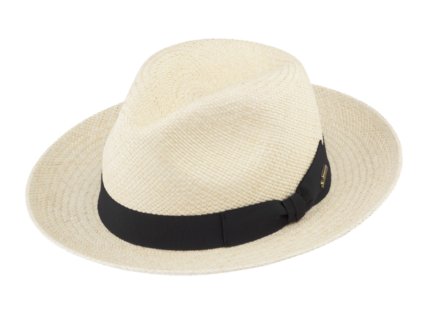 Letní ekvádorská panama Fedora  - ručně pletený klobouk Natur