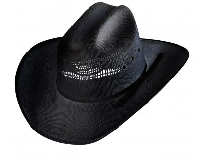 Westernový letní černý klobouk - Ashton