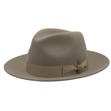 Luxusní béžový klobouk Mayser s širší krempou - Carlo (Limitovaná kolekce)
