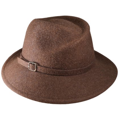 Dámský cestovní hnědý zimní klobouk Simone - Mayser