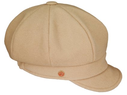 8-dílna dámská béžová bekovka od Mayser - Camila Newsboy Cap