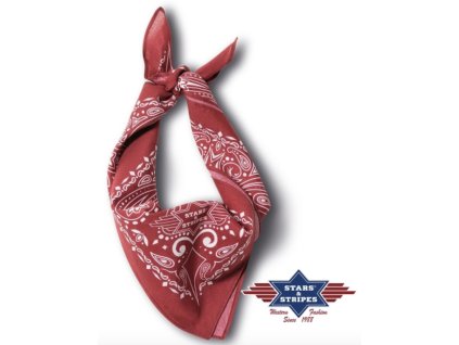 Bavlněný šátek - bandana (bordó 14)
