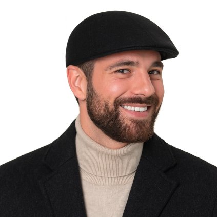 Pánská zimní černá vlněná bekovka - Mayser Paddy