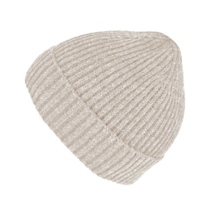 Unisex béžová čepice Fiebig s kašmírem