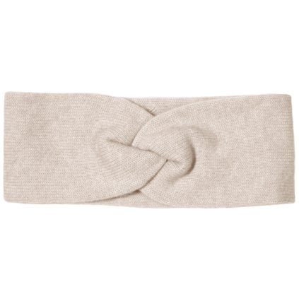 Dámská béžová kašmírová zimní čelenka - Fiebig