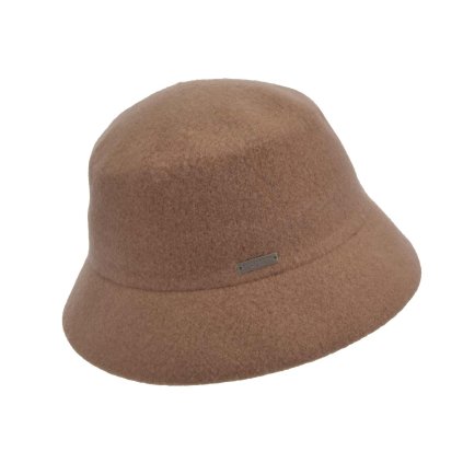 Bucket hat - zimní béžový vlněný klobouček - Seeberger