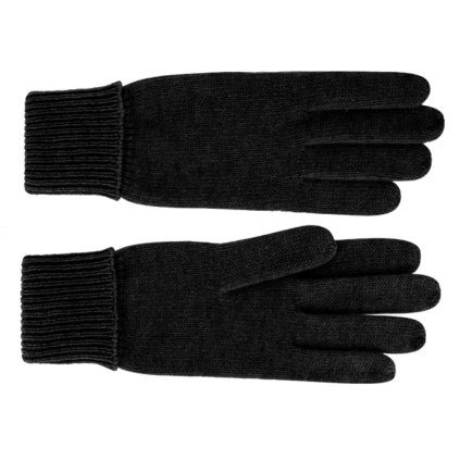 Dámské černé rukavice -  Fiebig vlna a kašmír