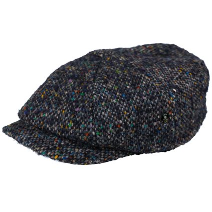 Zimní modrá bekovka Bakerboy od CitySport - Donegal Tweed 301