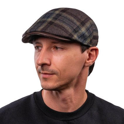 Pánská zimní kostkovaná bekovka - Marzio - Zechbauer limitovaná kolekce