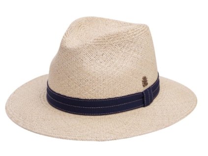 Luxusní panamský klobouk Fedora s modrou stuhou - Mayser Andrew