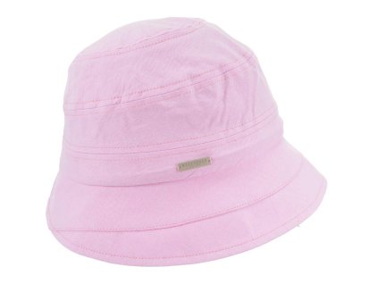 Luxusní letní bucket hat se malou krempou – chambray bavlna – Seeberger