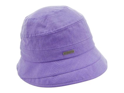 Luxusní letní bucket hat se malou krempou – chambray bavlna – Seeberger
