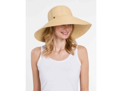 Dámský nemačkavý letní slaměný klobouk Cloche  - Cloche Big Brim