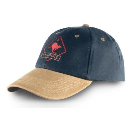 Modrobéžová voděodpudivá kšiltovka Oilskin Cap – Scippis