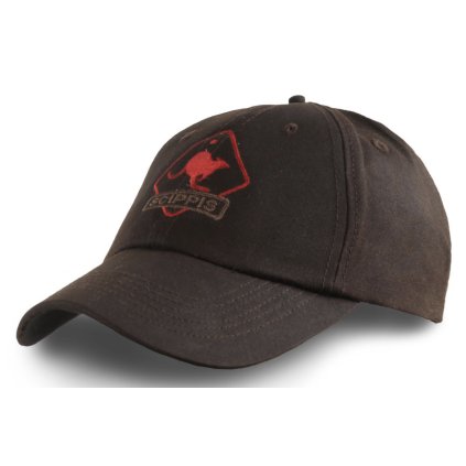 Australská hnědá kšiltovka oilskin - OILSKIN CAP
