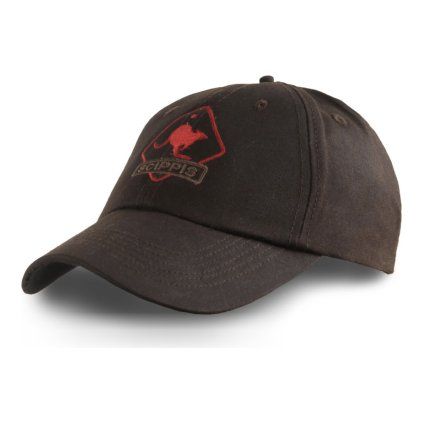 Hnědá voděodpudivá kšiltovka Oilskin Cap – Scippis