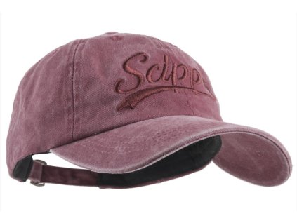 Australská červená kšiltovka z seprané bavlny - SCIPPIS CAP