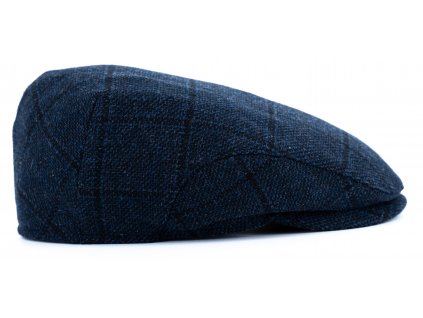 Pánská vlněná zimní modrá bekovka - Driver cap Personality