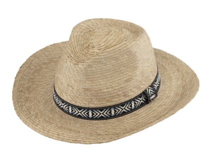 Slaměný klobouk Fiebig - Western - westernový klobouk s UV protection