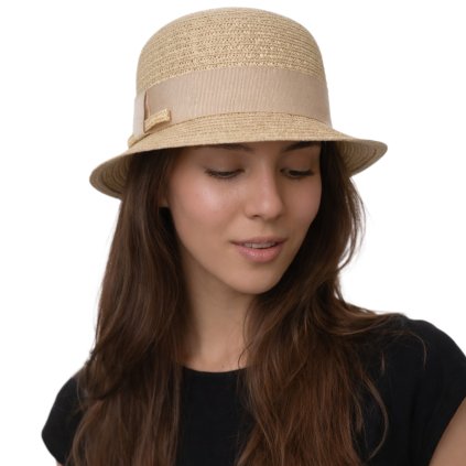 Dámský béžový klobouk Dorle - Cloche Mayser