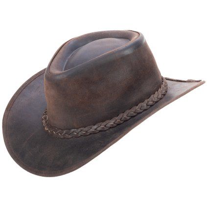 Australský klobouk kožený - FITZROY