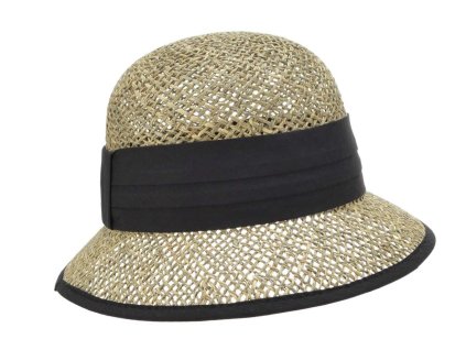 Malý cloche s černou stuhou mořská tráva - Seeberger