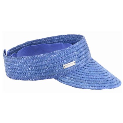 Slaměný světle modrý kšilt proti slunci