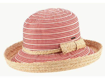 Dámský látkový nemačkavý letní klobouk Cloche - LUCINDA