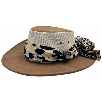 Jacaru Shady Lady – dámský Mushroom australský klobouk z broušené kůže