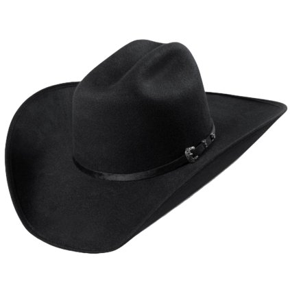 Westernový černý klobouk - Jasper