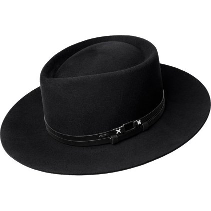 Bailey® Lang – černý klobouk s teardrop korunou