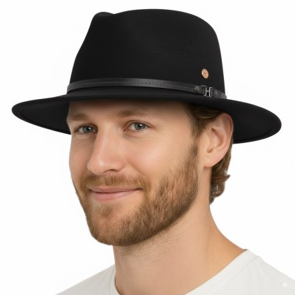 Cestovní voděodolný černý klobouk Mayser - Mathis Mayser