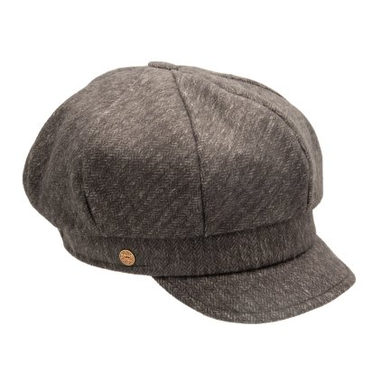 8-dílna dámská hnědá bekovka od Mayser - Camila Newsboy Cap