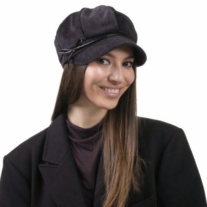 Dámská manšestrová bavlněná bekovka černá