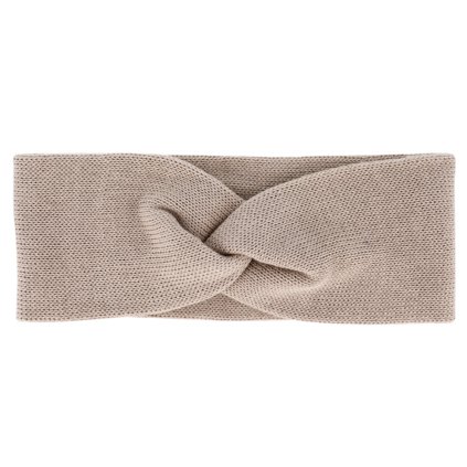 Dámská béžová čelenka od  Fiebig -  100% organická bavlna