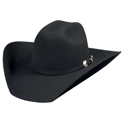 Westernový černý klobouk KINGMAN 4x
