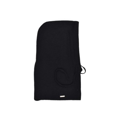 Kašmírová černá čepice/kapuce od Seeberger - Balaklava