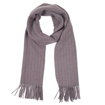 Béžová šála 37 x 180 cm - 100 % vlna