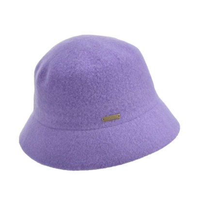 Bucket hat - zimní fialový vlněný klobouček - Seeberger