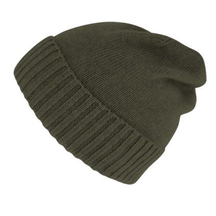 Olivová unisex čepice Fiebig -  100 % vlna Merino