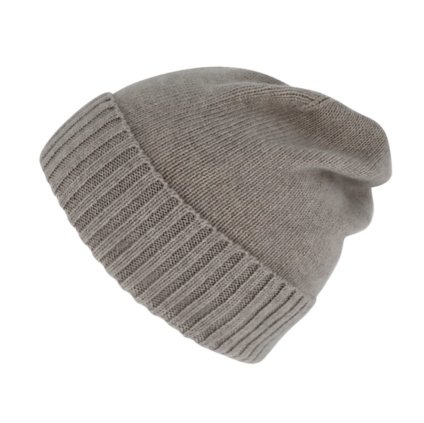 Unisex čepice Taupe Fiebig -  100 % vlna Merino