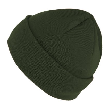 Olivová unisex čepice Fiebig -  100 % vlna Merino