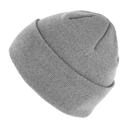 Světle šedá unisex čepice Fiebig -  100 % vlna Merino