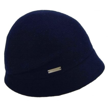 Dámský zimní klobouček z plstěné vlny – modrá | Seeberger