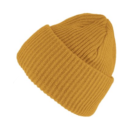 Objemná pletená žlůtá zimní čepice - Fiebig