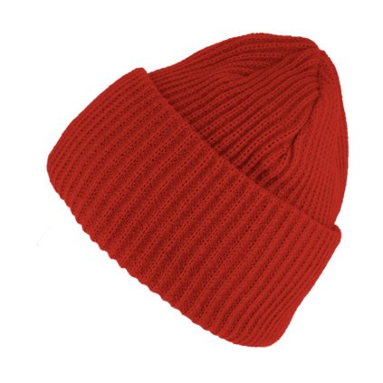 Objemná pletená zimní čepice - Fiebig Red